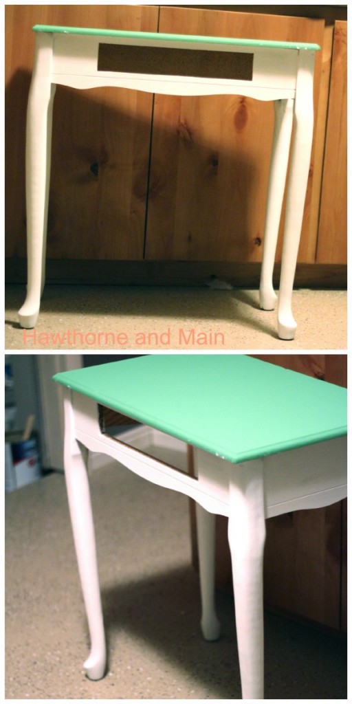 Green Chalk Paint Entry Table - Scavenger Chic