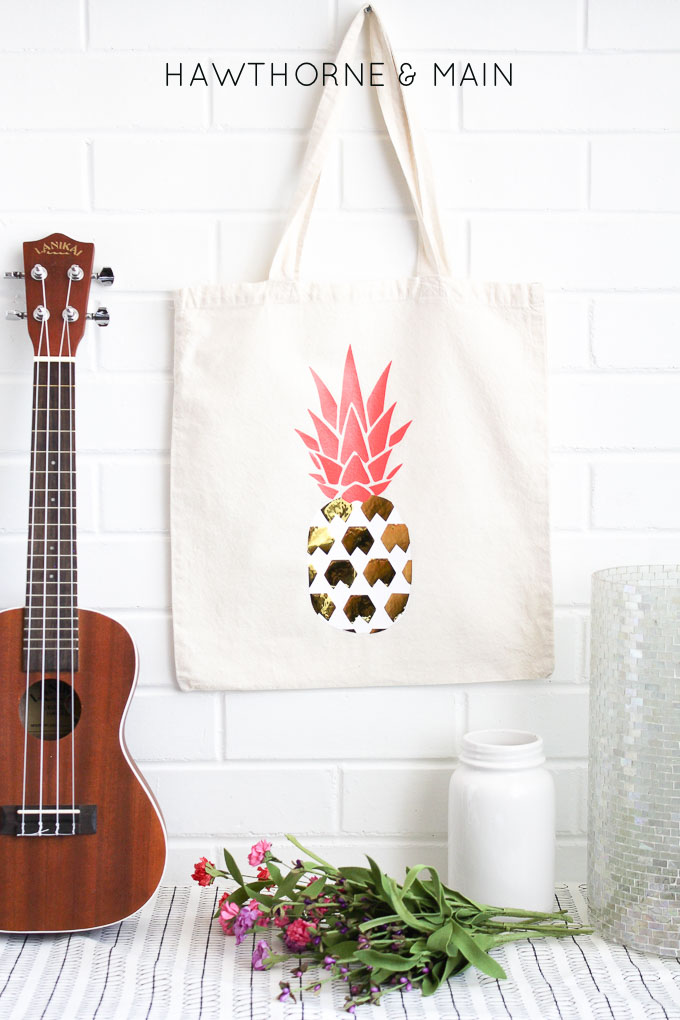 DIY Tote Bag with Heat Transfer Vinyl