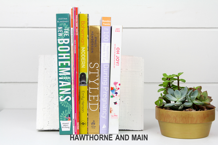Diy Cement Bookends