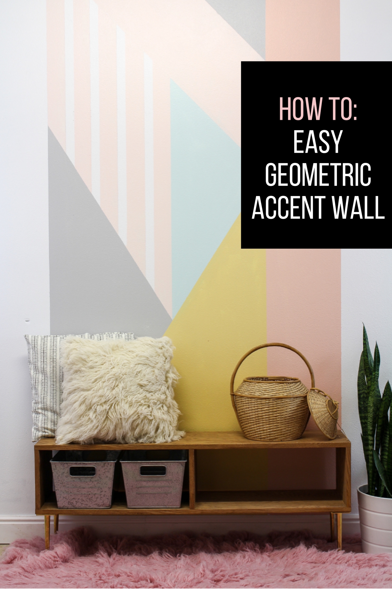 How To  Easy Geometic Accent Wal 2 