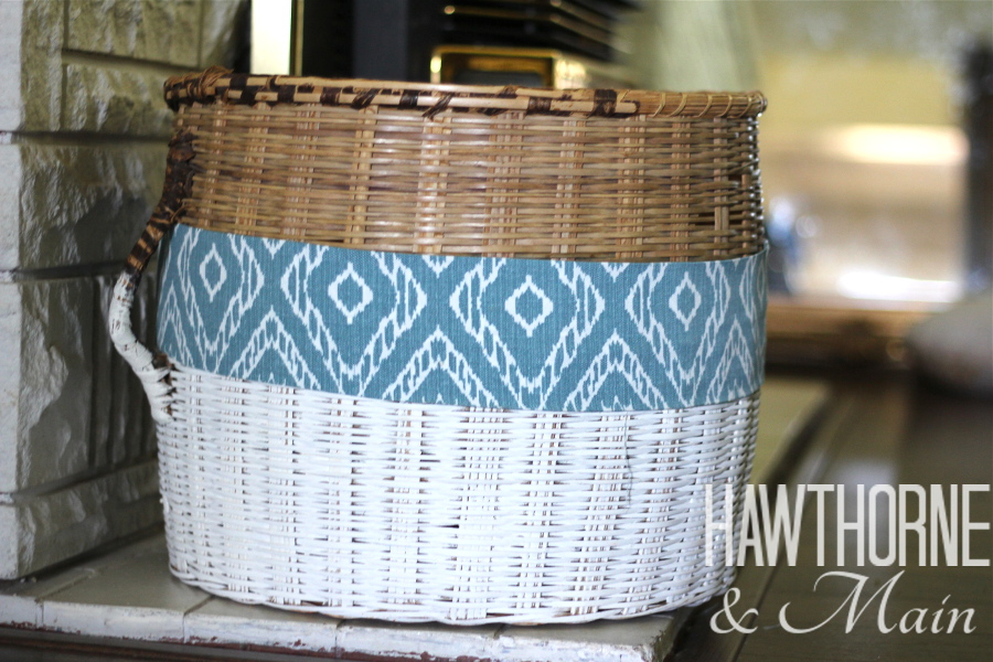 White Dipped Basket with a Twist – HAWTHORNE AND MAIN