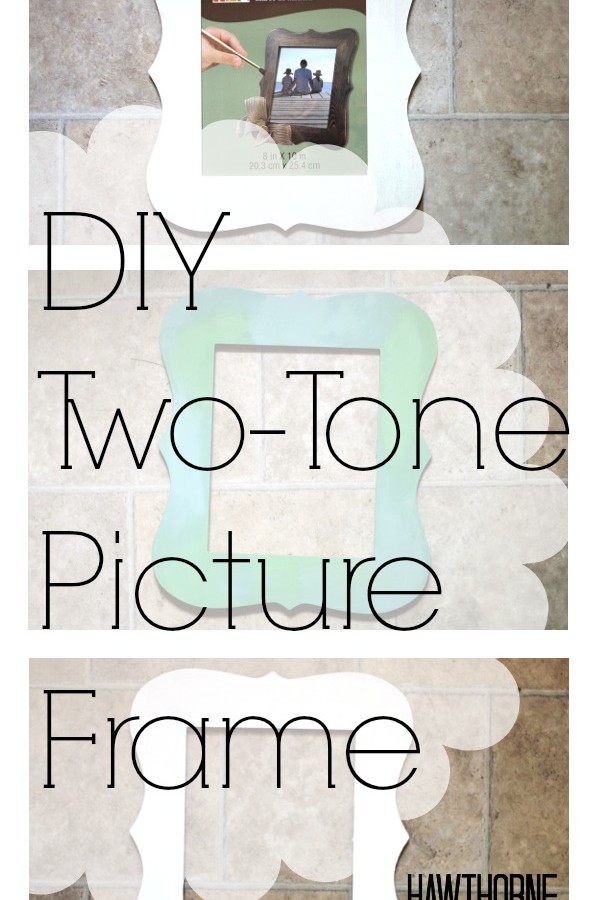 DIY Two-Tone Picture Frame