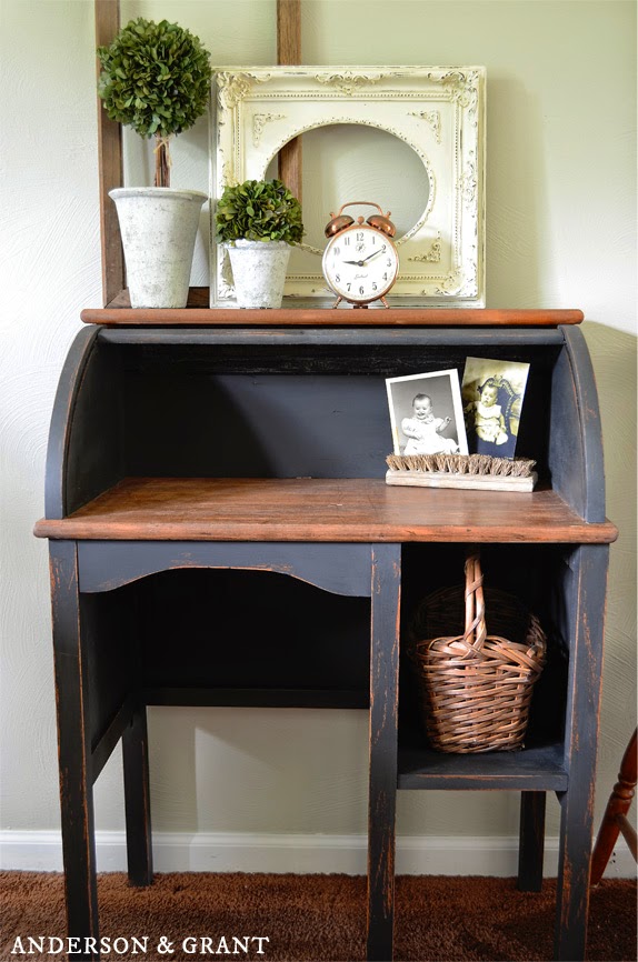 Do you ever see a piece of really junky furniture and wonder if it still has potential?  Check out this furniture transformation for proof that even the worst pieces can be made into something beautiful!  | www.andersonandgrant.com