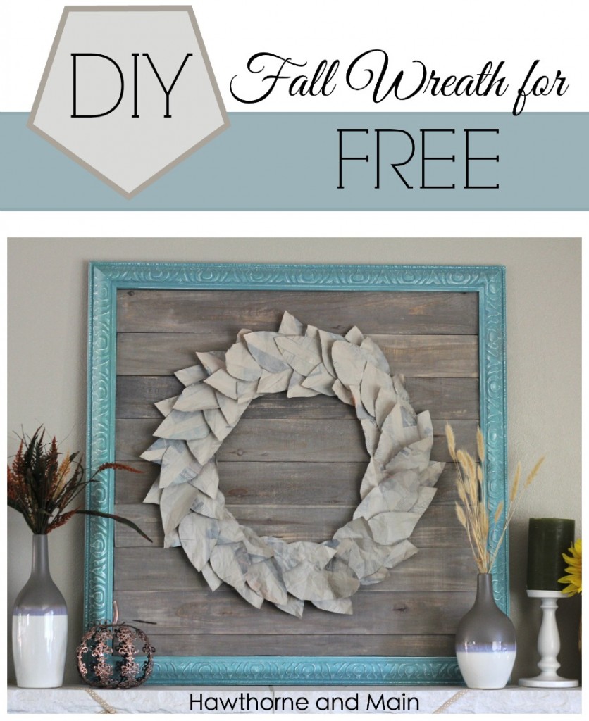 Fall is fast approaching! I made this easy DIY fall wreath for free! It is a great afternoon project. This wreath is sure to help you get your fall decor ready!