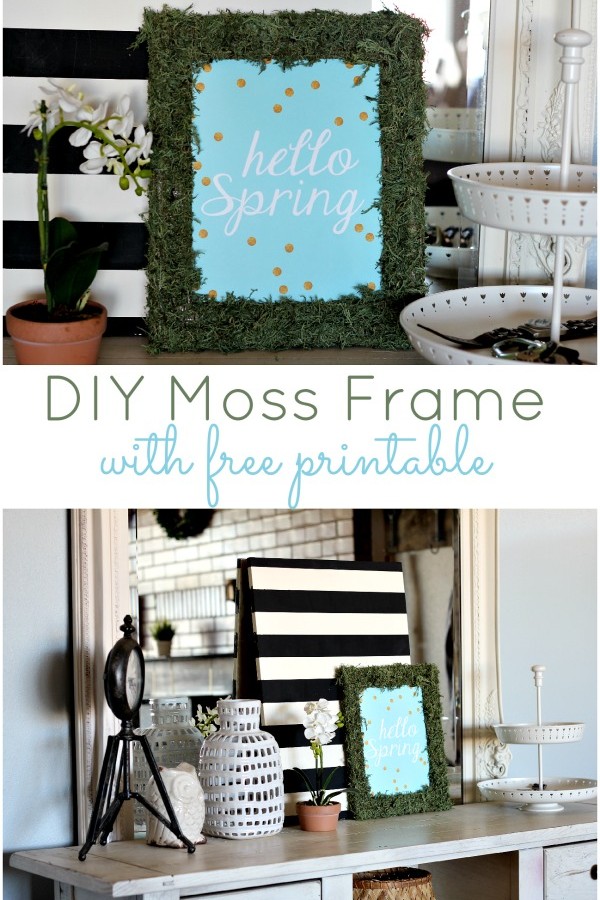 DIY Moss Frame with Free Printable!!