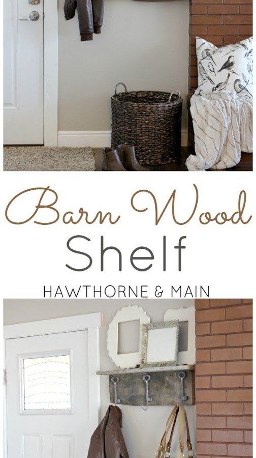 Barn Wood Shelf and Coat Rack