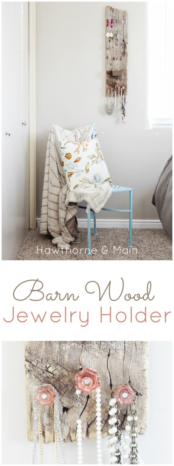 DIY Wooden Bracelet Holder