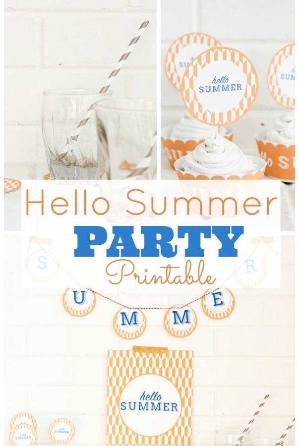 Hello Summer Party Printable