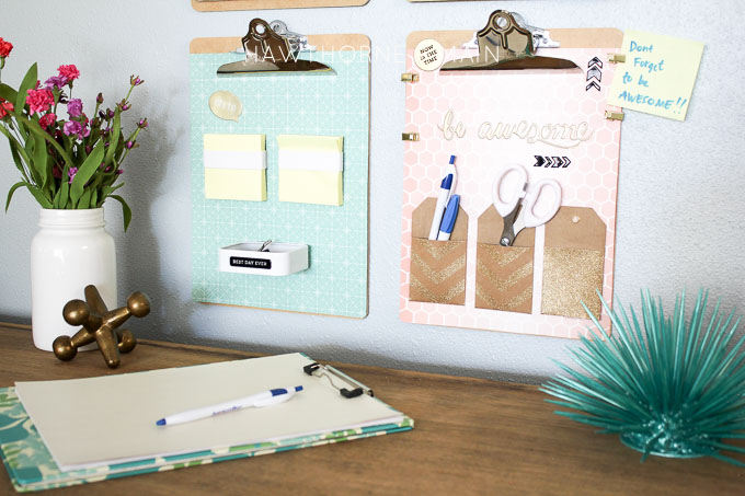 Who says desk organization needs to he hard? I have created this simple desk organization with a few supplies you can pick up at a craft store.  I love how organized I am now! 