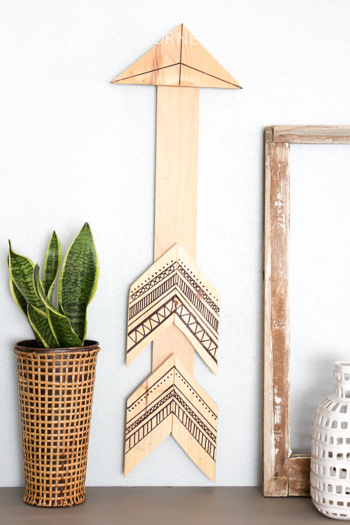 This DIY Tribal Arrow Wall Art looks super easy to make. I love that is uses supplies that I already have on hand. Definitely adding this to DIY list.