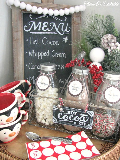 Here is a great list of Hot Cocoa Bar Inspiration ideas. It's soon going to be time to break out those hot drinks! Lets see how to do it in stye! So excited