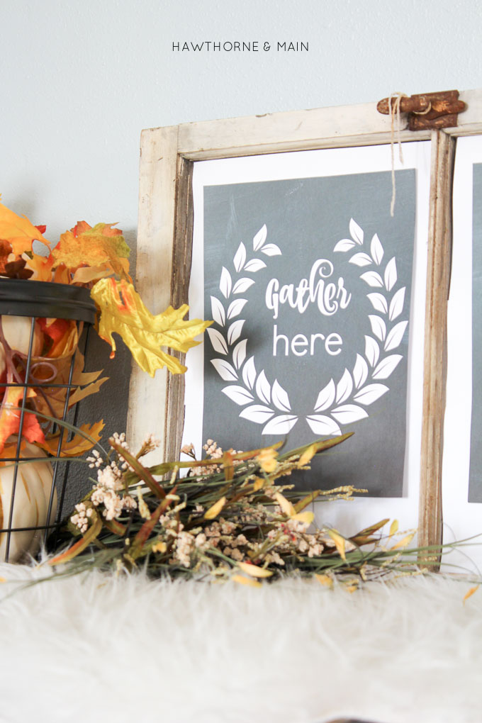 Who says you have to have a lot of stuff to decorate for the holidays. Check out this simple vignette with stuff you probably already have around the house.  
