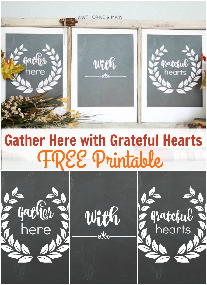 What a great fall printable! This will go perfect with my fall decor.  Follow the link to get your copy of Gather Here with Grateful Hearts Free Printable.