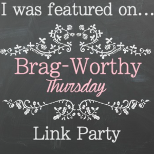 Welcome back to another great Brag Worthy Thursday! Come and get some new ideas and great inspiration for your next project! Be sure to follow your hosts! 