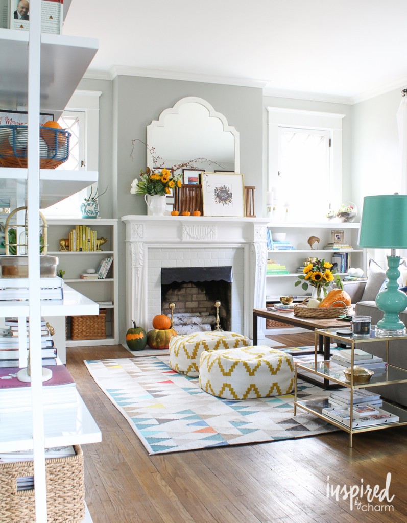 Come and be inspired as we walk through 14 fabulous fall home tours.  I love color but struggle to use it in my decor. These homes have used color so well! 