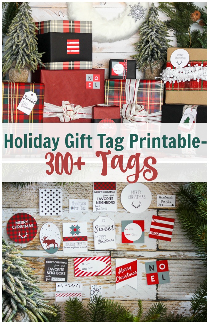 holiday gift tag pinterst image