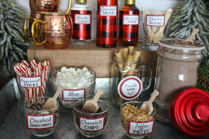 What an awesome hot chocolate bar! I love the printables that she offers too!