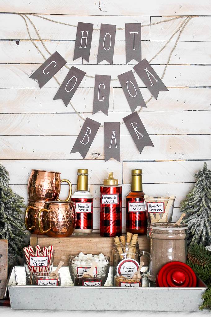 What an awesome hot chocolate bar! I love the printables that she offers too!