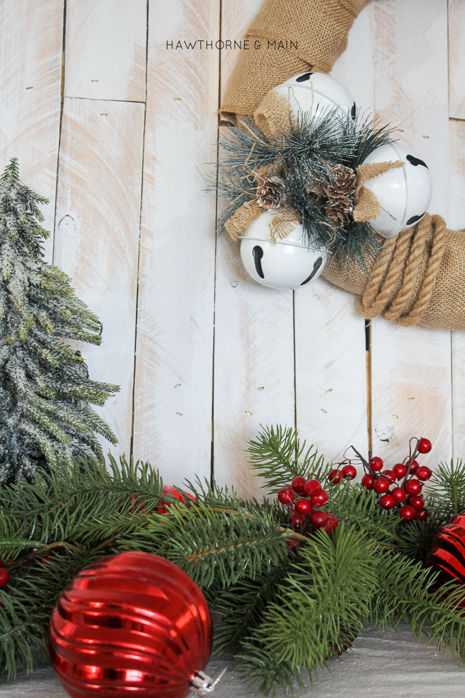 DIY Jingle Bell Burlap Garland & Winter Wonderland Christmas