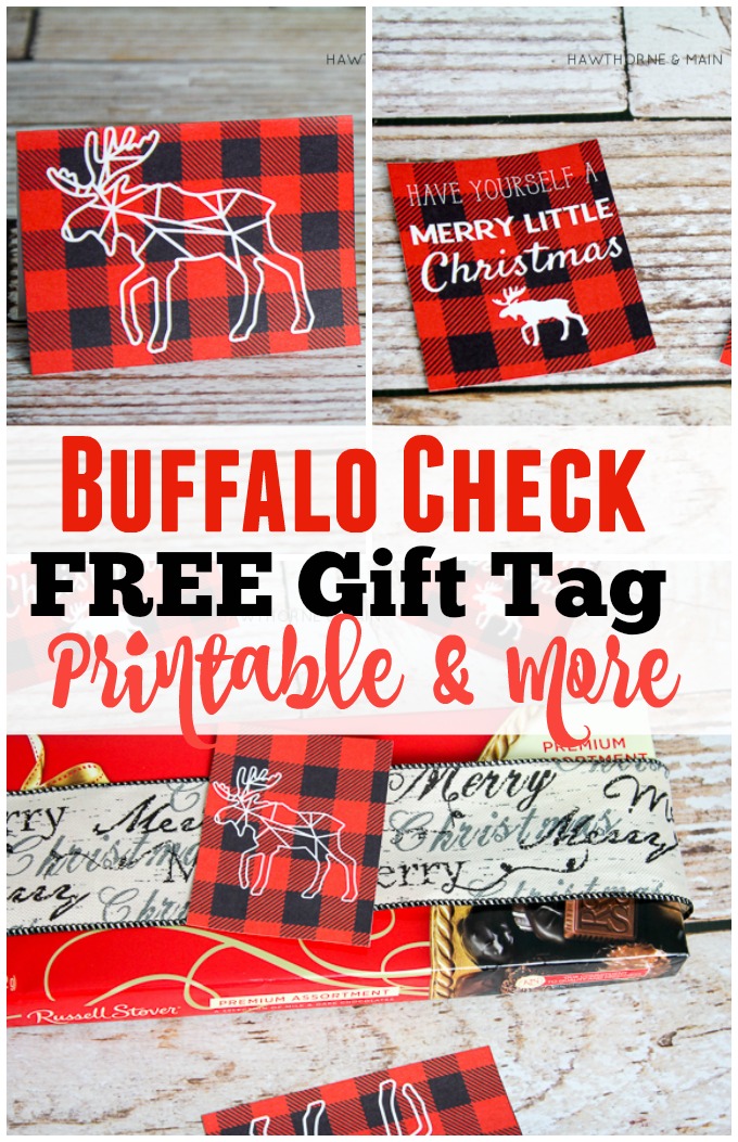 Buffalo Check Printable Gift Tags and More