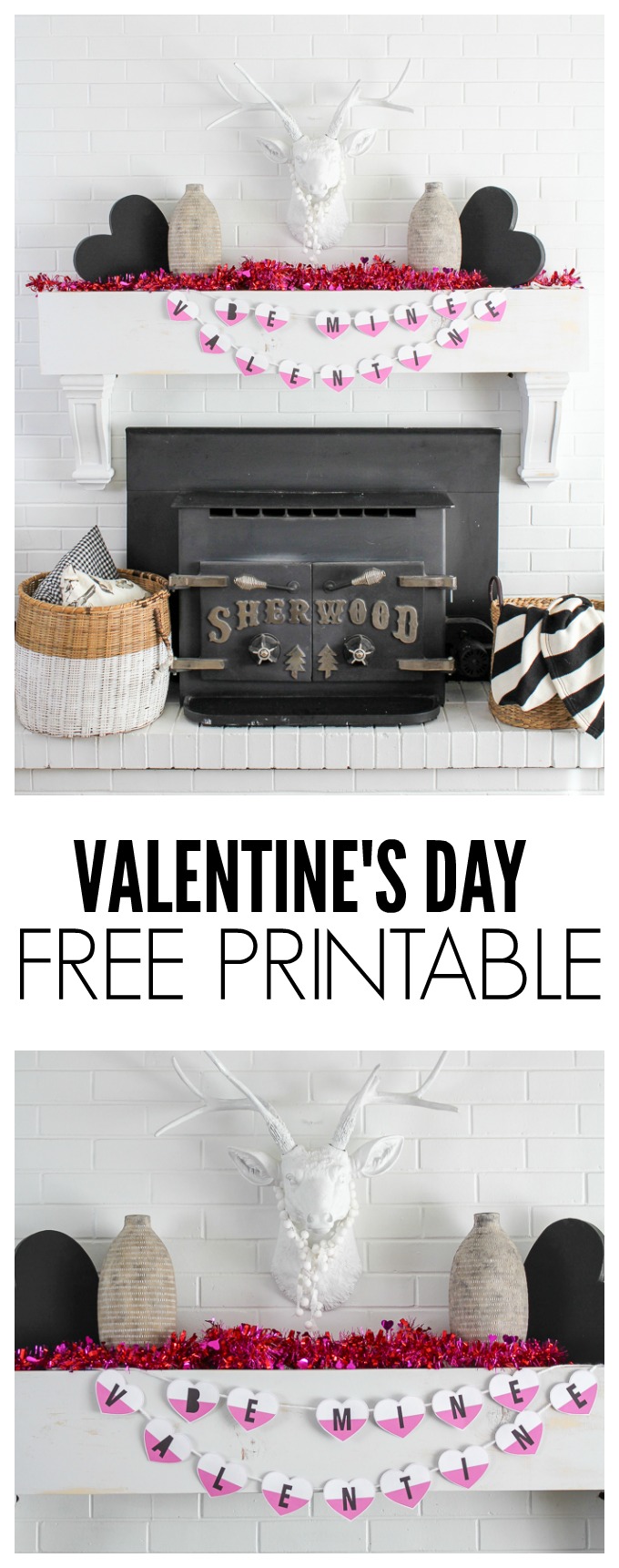 Be Mine Valentine. A super cute FREE Valentine's Day Printable!! Totally pinning! 