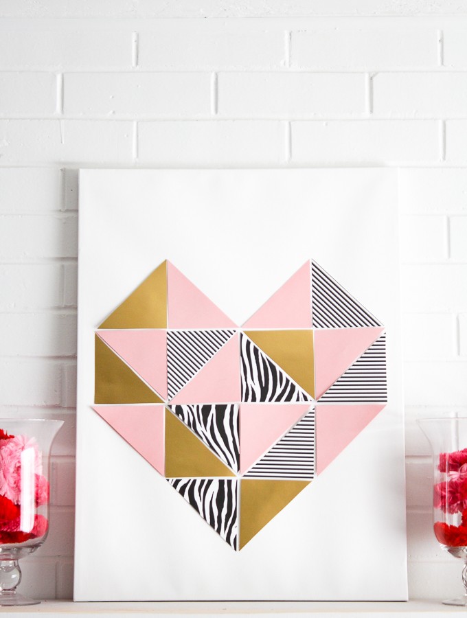 Love at First Sight- DIY Geometric Heart Tutorial