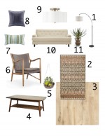 The Suite Pecan- Living Room Mood Board