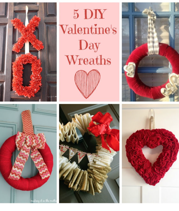 5 Valentine’s Day Wreaths- Brag Worthy Thursday 15