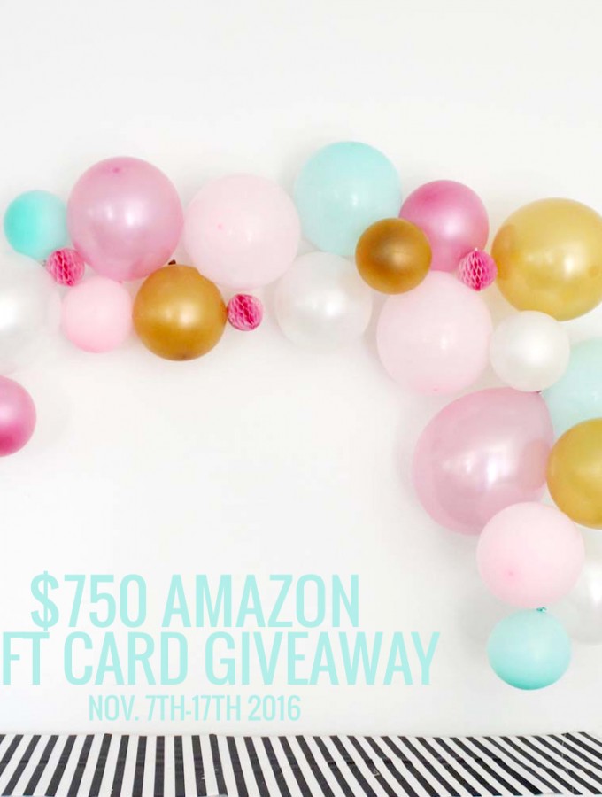 GIVEAWAY! $750 Amazon Gift Card