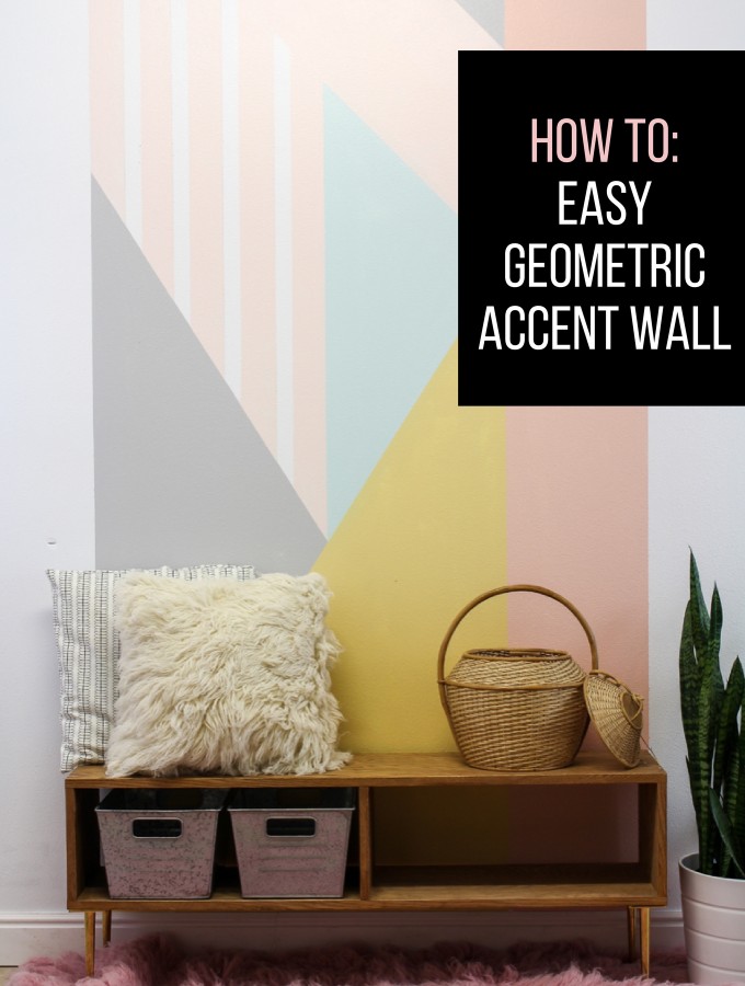 How to: Easy DIY Geometric Accent Wall