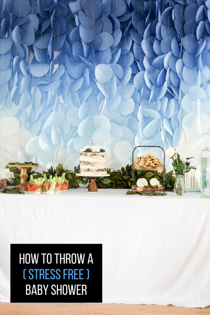 how to throw a stress free baby shower. Tips and ideas on how to be successful at the next baby shower party you help plan. 