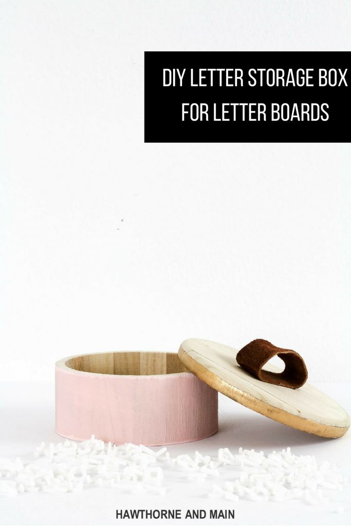 Learn to make this DIY Letter Storage Box for Letter Boards. I love my letter board and this letter storage box has been so nice to have! 
