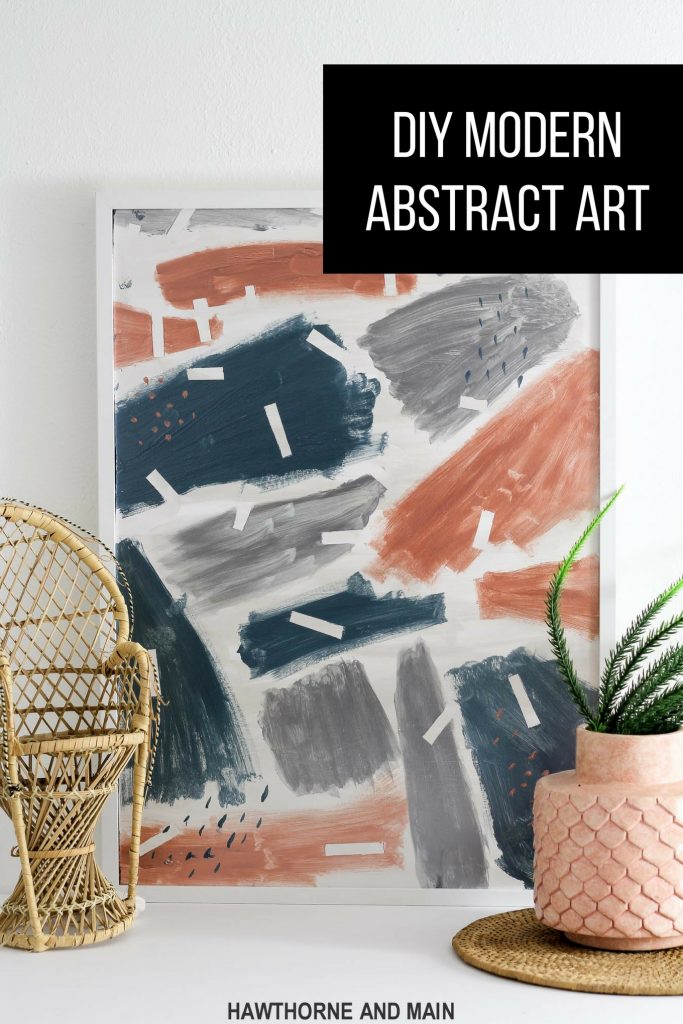 DIY modern abstract art is easy to create at home. Get the full tutorial with additional ideas and tips and tricks. 