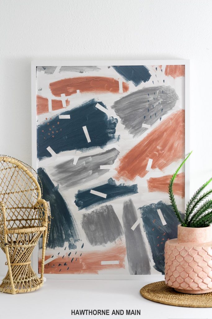 DIY modern abstract art is easy to create at home. Get the full tutorial with additional ideas and tips and tricks. 
