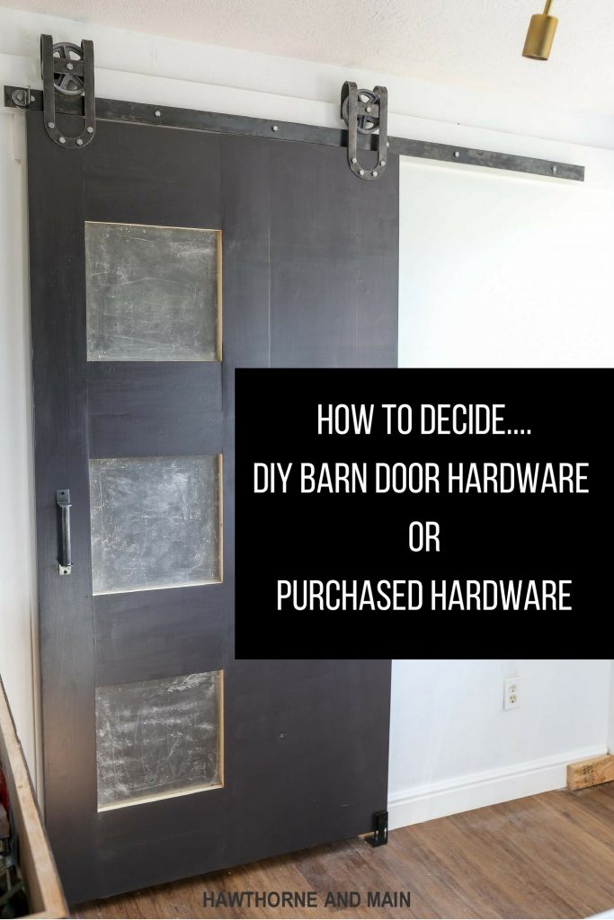DIY barn door hardware is everywhere...is it right for you? Here are some tips on what you need to know before you DIY barn door hardware or purchase hardware. 
