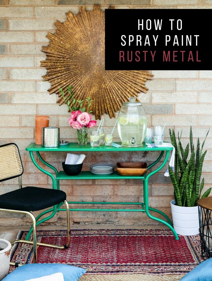 How to Spray Paint Rusty Metal